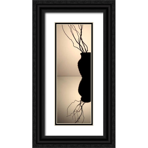 Still Life Reflections III Black Ornate Wood Framed Art Print with Double Matting by Burkhart, Monika