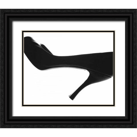High Heels II Black Ornate Wood Framed Art Print with Double Matting by Burkhart, Monika