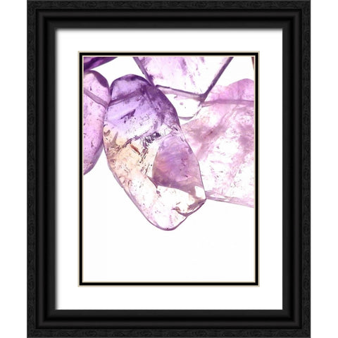 Purple I Black Ornate Wood Framed Art Print with Double Matting by Burkhart, Monika