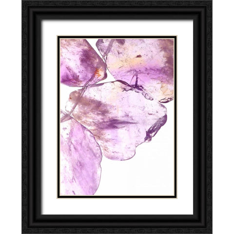 Purple II Black Ornate Wood Framed Art Print with Double Matting by Burkhart, Monika