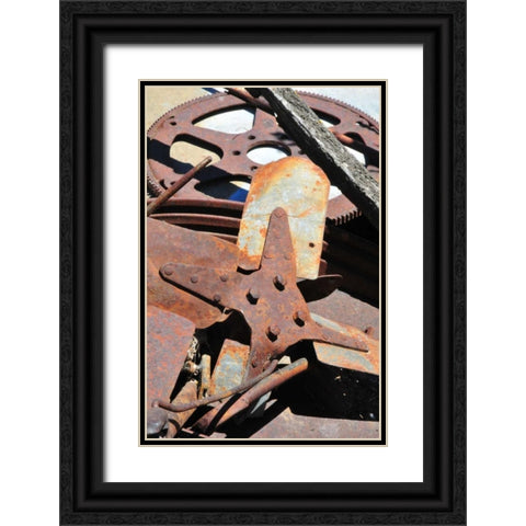 New Era III Black Ornate Wood Framed Art Print with Double Matting by Berzel, Erin