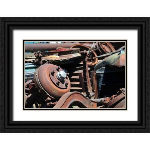 New Era IX Black Ornate Wood Framed Art Print with Double Matting by Berzel, Erin