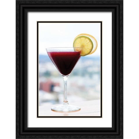 Cocktail Hour V Black Ornate Wood Framed Art Print with Double Matting by Berzel, Erin