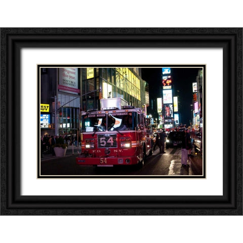 Pride of Midtown I Black Ornate Wood Framed Art Print with Double Matting by Berzel, Erin