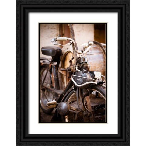 Moto II Black Ornate Wood Framed Art Print with Double Matting by Berzel, Erin