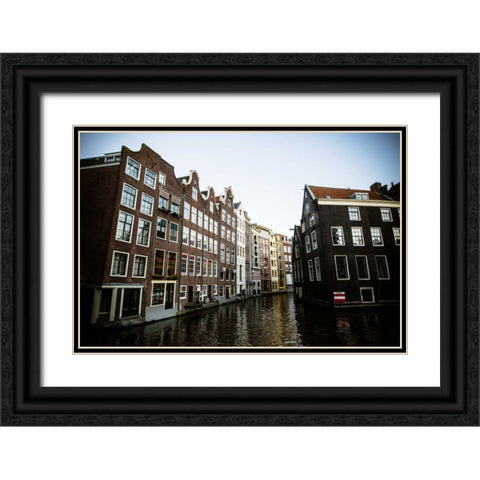 OZ Voorburgwal I Black Ornate Wood Framed Art Print with Double Matting by Berzel, Erin