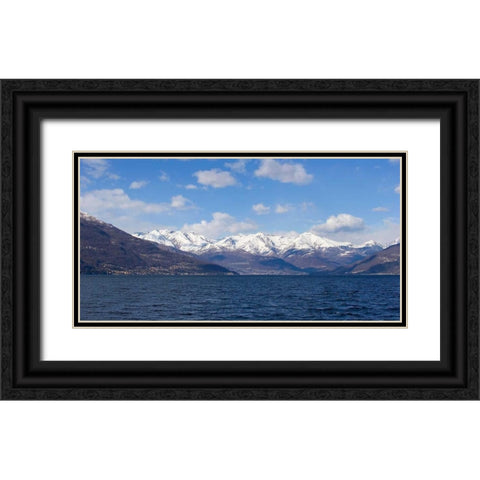 Mountain Splendor Black Ornate Wood Framed Art Print with Double Matting by Crane, Rita