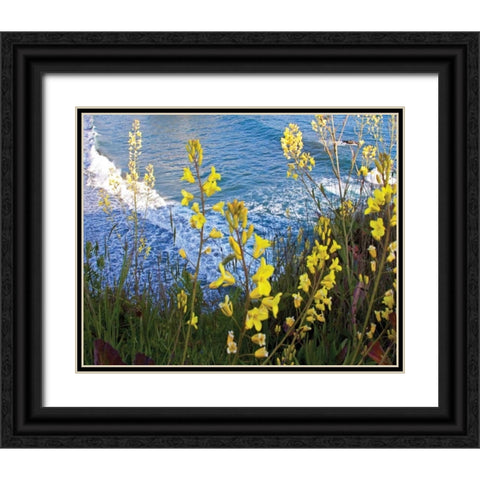 Wild Mustard Black Ornate Wood Framed Art Print with Double Matting by Crane, Rita
