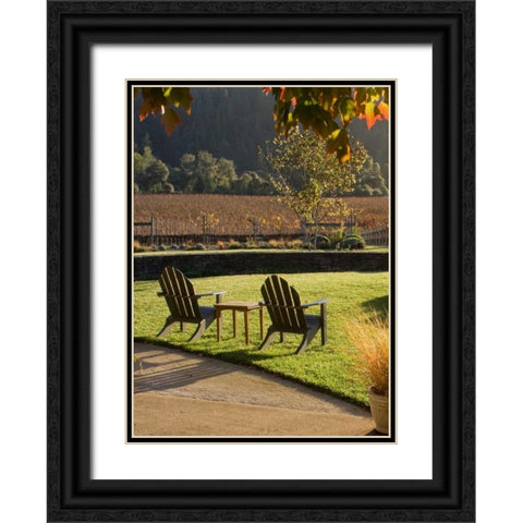 Autumn Glow II Black Ornate Wood Framed Art Print with Double Matting by Crane, Rita