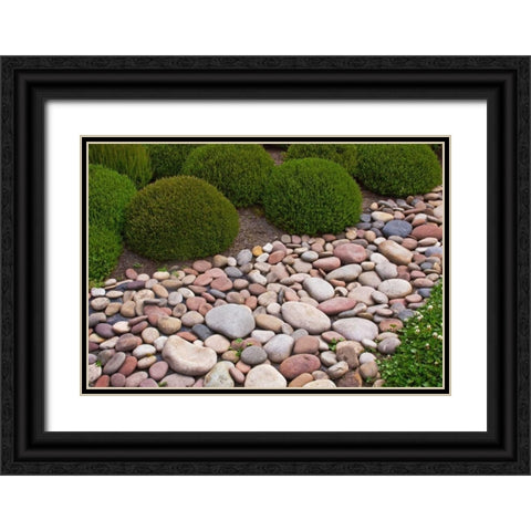 Garden Glimpse VIII Black Ornate Wood Framed Art Print with Double Matting by Crane, Rita