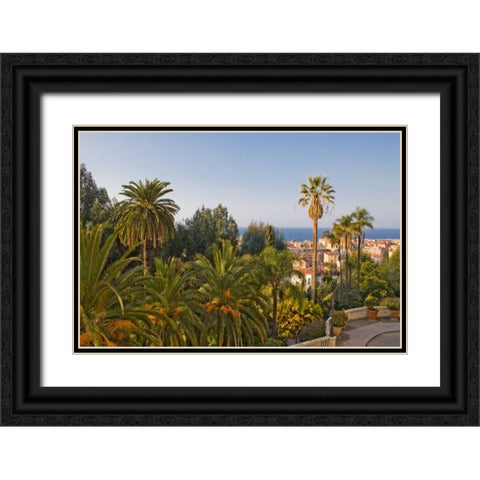 French Riviera II Black Ornate Wood Framed Art Print with Double Matting by Crane, Rita