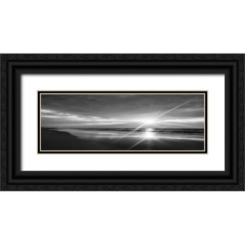 Beauteous Light Panel BW II Black Ornate Wood Framed Art Print with Double Matting by Hausenflock, Alan