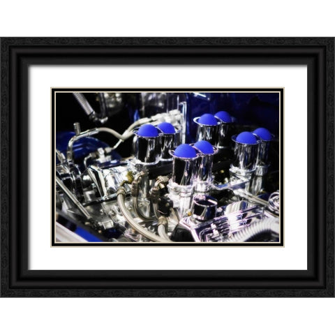 Injected Power Black Ornate Wood Framed Art Print with Double Matting by Hausenflock, Alan