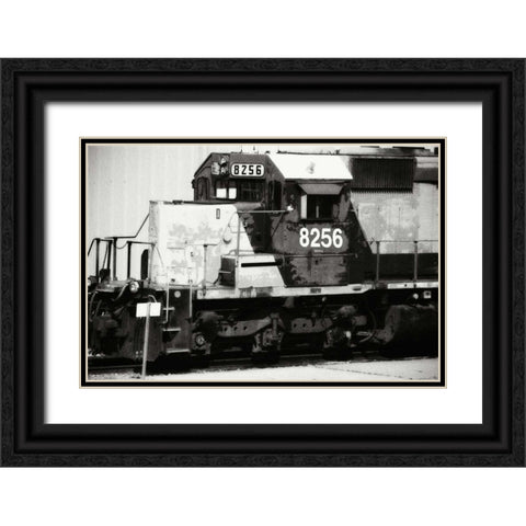 Engine 8256 Black Ornate Wood Framed Art Print with Double Matting by Hausenflock, Alan