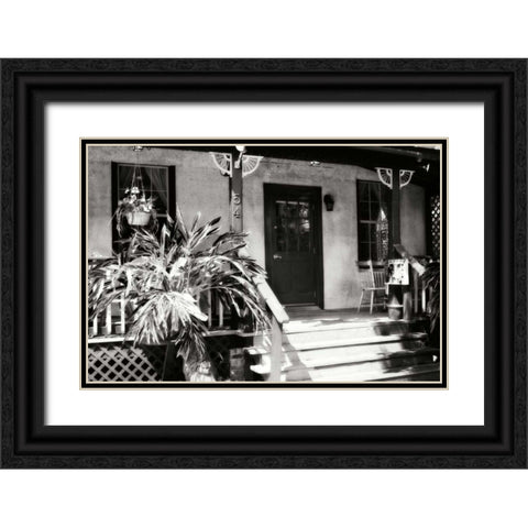 Old Town Cafe II Black Ornate Wood Framed Art Print with Double Matting by Hausenflock, Alan