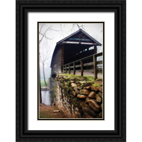 Humpback Bridge IV Black Ornate Wood Framed Art Print with Double Matting by Hausenflock, Alan