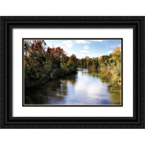 The Rivianna II Black Ornate Wood Framed Art Print with Double Matting by Hausenflock, Alan