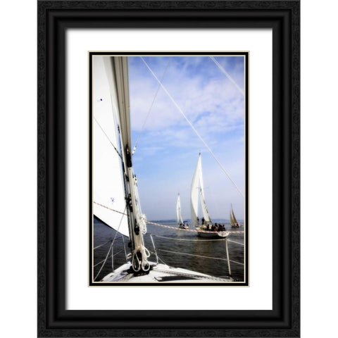 Quantico Fleet III Black Ornate Wood Framed Art Print with Double Matting by Hausenflock, Alan