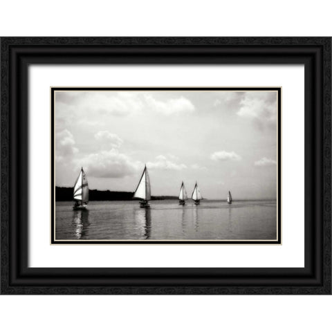 On the Potomac I Black Ornate Wood Framed Art Print with Double Matting by Hausenflock, Alan