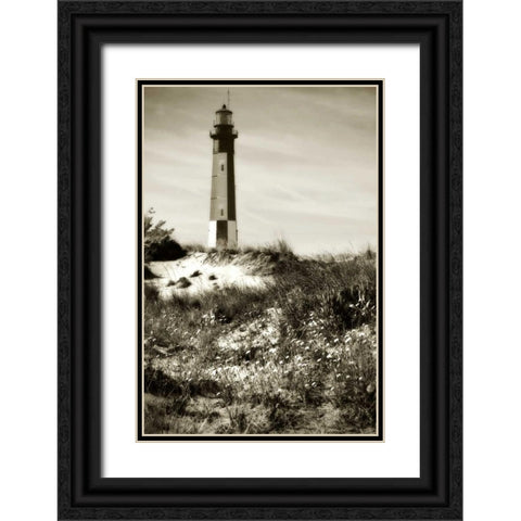 Cape Henry Light I Black Ornate Wood Framed Art Print with Double Matting by Hausenflock, Alan