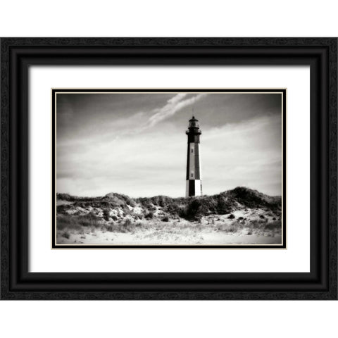 Cape Henry Light VI Black Ornate Wood Framed Art Print with Double Matting by Hausenflock, Alan