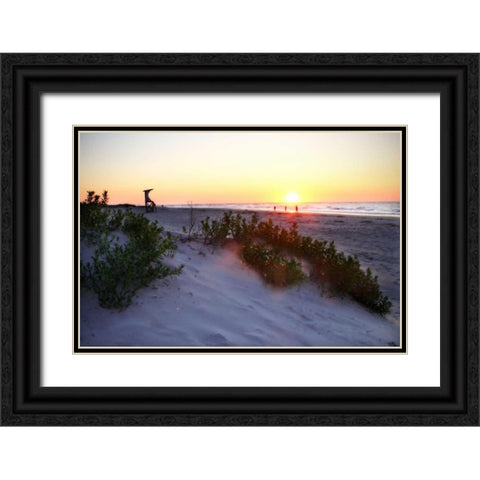 East Bay Sunrise II Black Ornate Wood Framed Art Print with Double Matting by Hausenflock, Alan