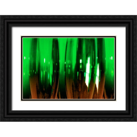 Wine Glasses I Black Ornate Wood Framed Art Print with Double Matting by Hausenflock, Alan