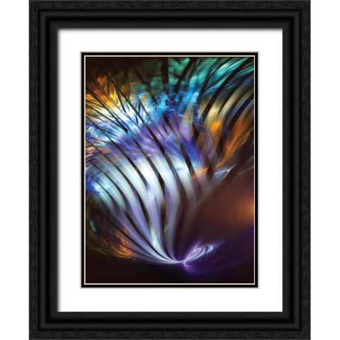 Plumage II Black Ornate Wood Framed Art Print with Double Matting by Hausenflock, Alan