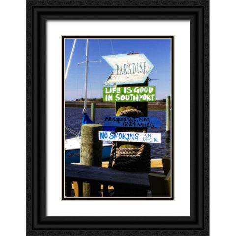 Which Way II Black Ornate Wood Framed Art Print with Double Matting by Hausenflock, Alan