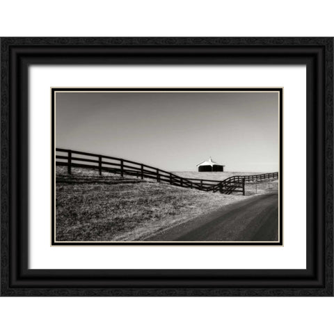 Albermarle Farm I Black Ornate Wood Framed Art Print with Double Matting by Hausenflock, Alan