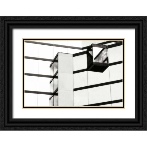Glass and Steel I Black Ornate Wood Framed Art Print with Double Matting by Hausenflock, Alan