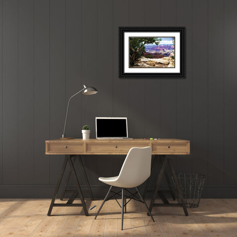 The Canyon I Black Ornate Wood Framed Art Print with Double Matting by Hausenflock, Alan