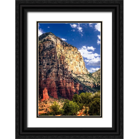 Desert Towers I Black Ornate Wood Framed Art Print with Double Matting by Hausenflock, Alan