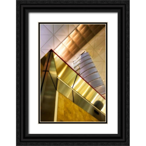 Steel and Light I Black Ornate Wood Framed Art Print with Double Matting by Hausenflock, Alan