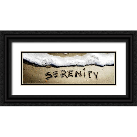 Serenity Black Ornate Wood Framed Art Print with Double Matting by Hausenflock, Alan