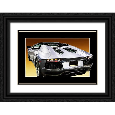 Italian Supercar I Black Ornate Wood Framed Art Print with Double Matting by Hausenflock, Alan