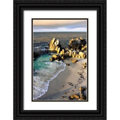 Lovers Point III Black Ornate Wood Framed Art Print with Double Matting by Hausenflock, Alan