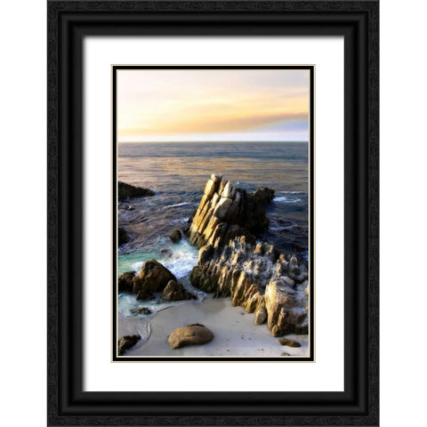 Lovers Point IV Black Ornate Wood Framed Art Print with Double Matting by Hausenflock, Alan