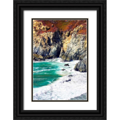 Garrapata Highlands III Black Ornate Wood Framed Art Print with Double Matting by Hausenflock, Alan