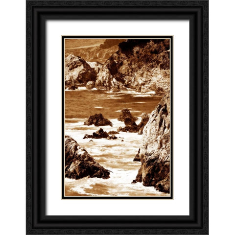 Garrapata Highlands V Black Ornate Wood Framed Art Print with Double Matting by Hausenflock, Alan