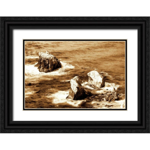 Garrapata Highlands VI Black Ornate Wood Framed Art Print with Double Matting by Hausenflock, Alan