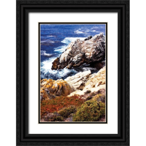 Pinnacle Cove I Black Ornate Wood Framed Art Print with Double Matting by Hausenflock, Alan