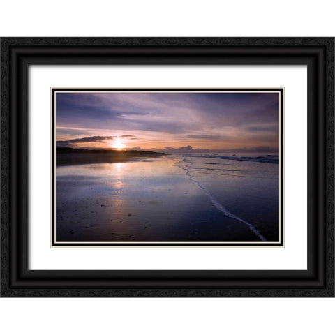 Stormy Sunrise Black Ornate Wood Framed Art Print with Double Matting by Hausenflock, Alan