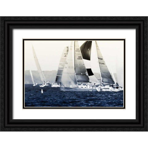 Ready for the Race II Black Ornate Wood Framed Art Print with Double Matting by Hausenflock, Alan