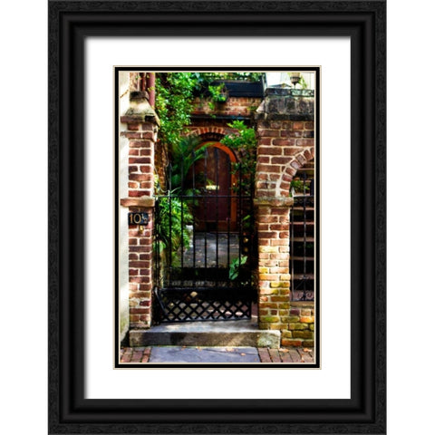 Charleston Hideaway I Black Ornate Wood Framed Art Print with Double Matting by Hausenflock, Alan