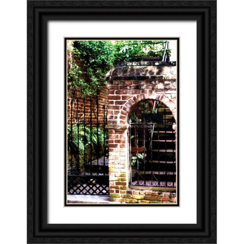 Charleston Hideaway II Black Ornate Wood Framed Art Print with Double Matting by Hausenflock, Alan