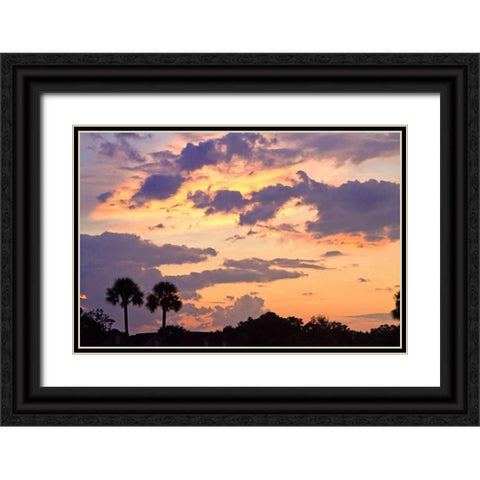 San Marcos Sunset III Black Ornate Wood Framed Art Print with Double Matting by Hausenflock, Alan