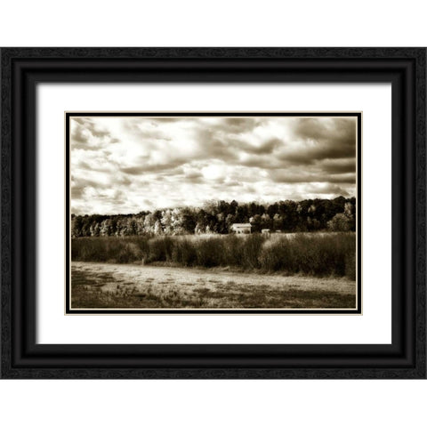 Hanover Farm II Black Ornate Wood Framed Art Print with Double Matting by Hausenflock, Alan