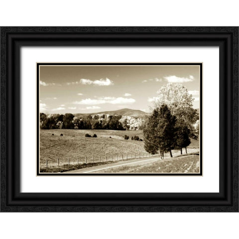 Autumn Foothills III Black Ornate Wood Framed Art Print with Double Matting by Hausenflock, Alan