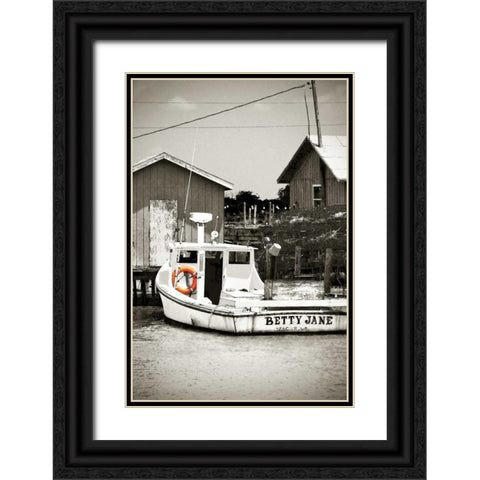 Crab Shack II Black Ornate Wood Framed Art Print with Double Matting by Hausenflock, Alan